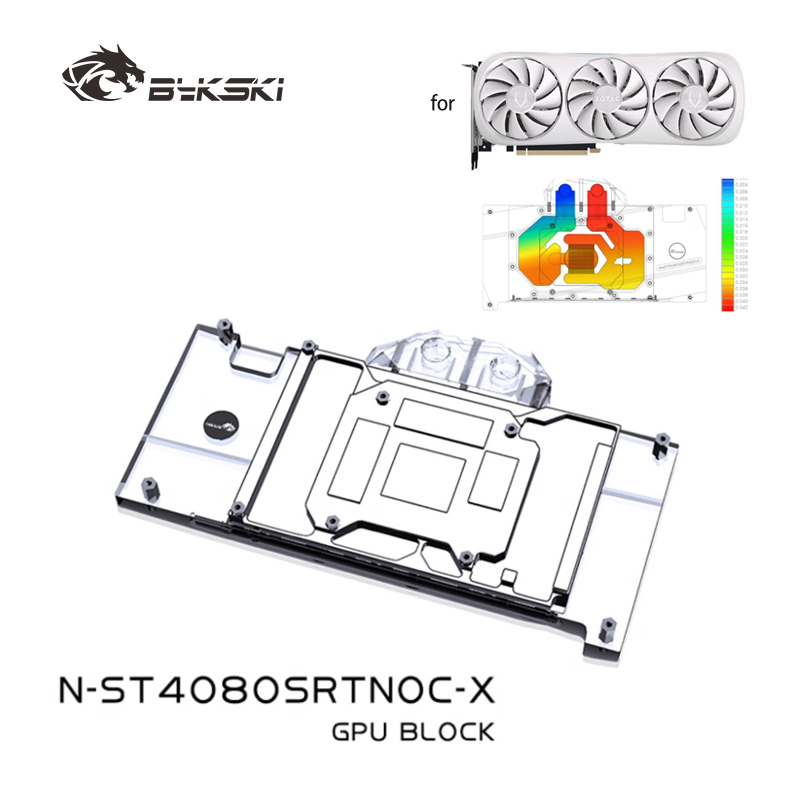 Rtx 4080 Water Cooling Block - Bykski N-ST4080SRTNOC-X GPU บล็อกสำหรับ ZOTAC RTX