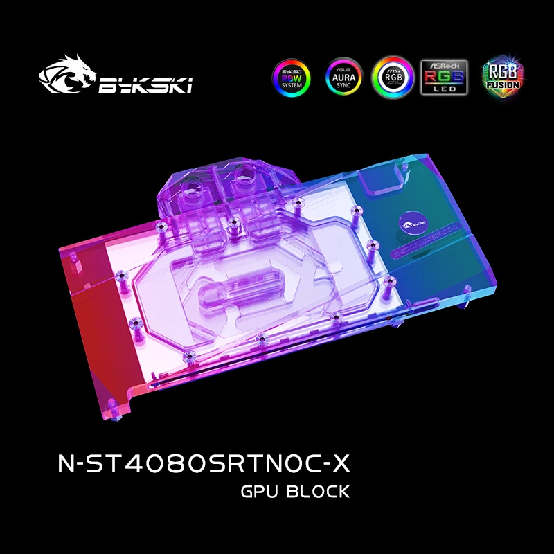 Rtx 4080 Water Cooling Block - บล็อกระบายความร้อน GPU Bykski N-ST4080SRTNOC-X สำหรับการ์ดจอ ZOTAC